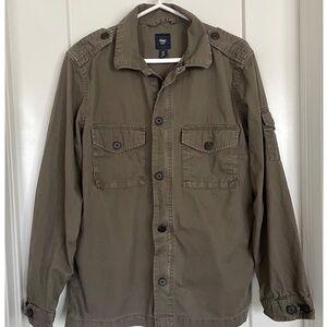 Gap Mens Military Green Cargo Shirt - S